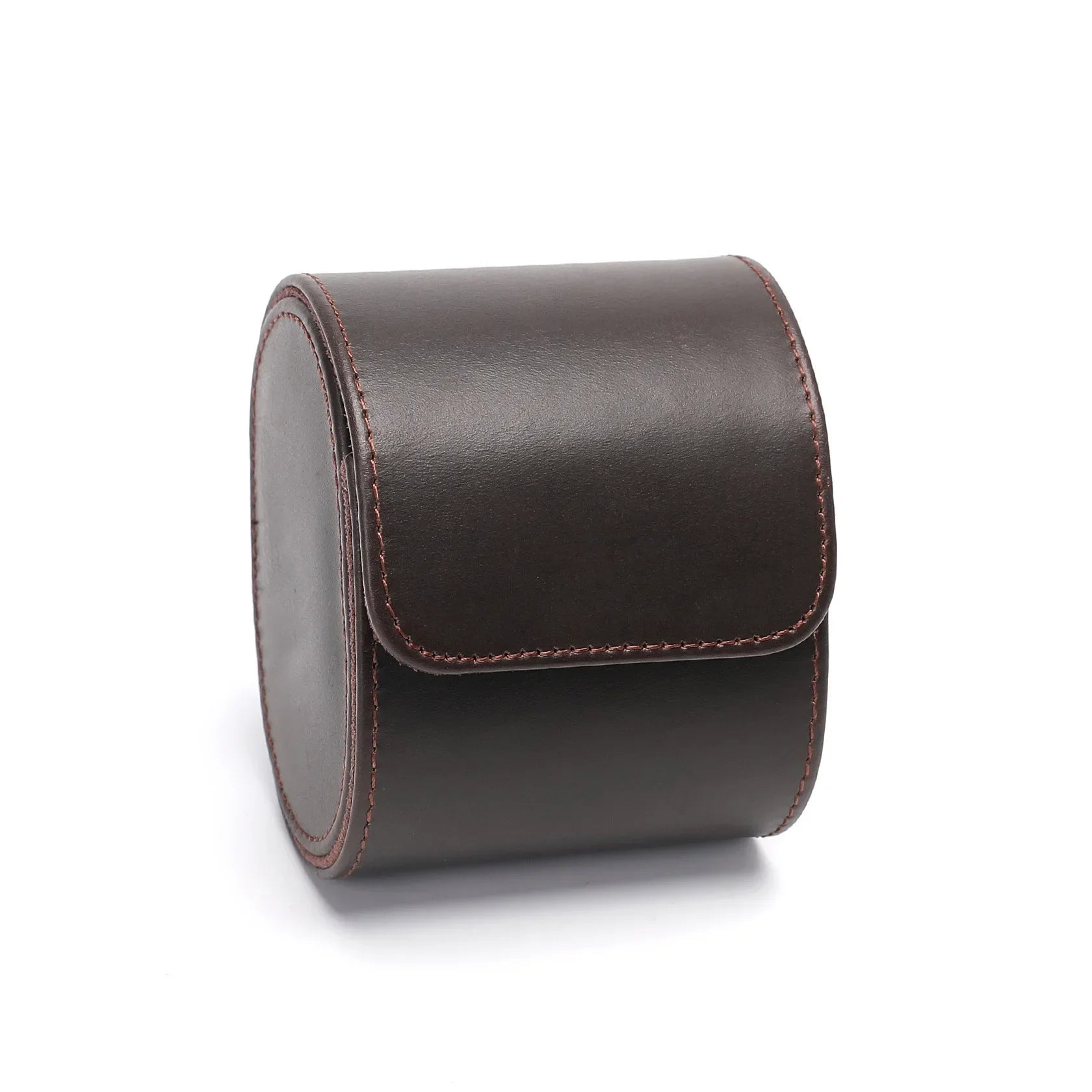 Étui montre - Marron foncé cuir mono 1