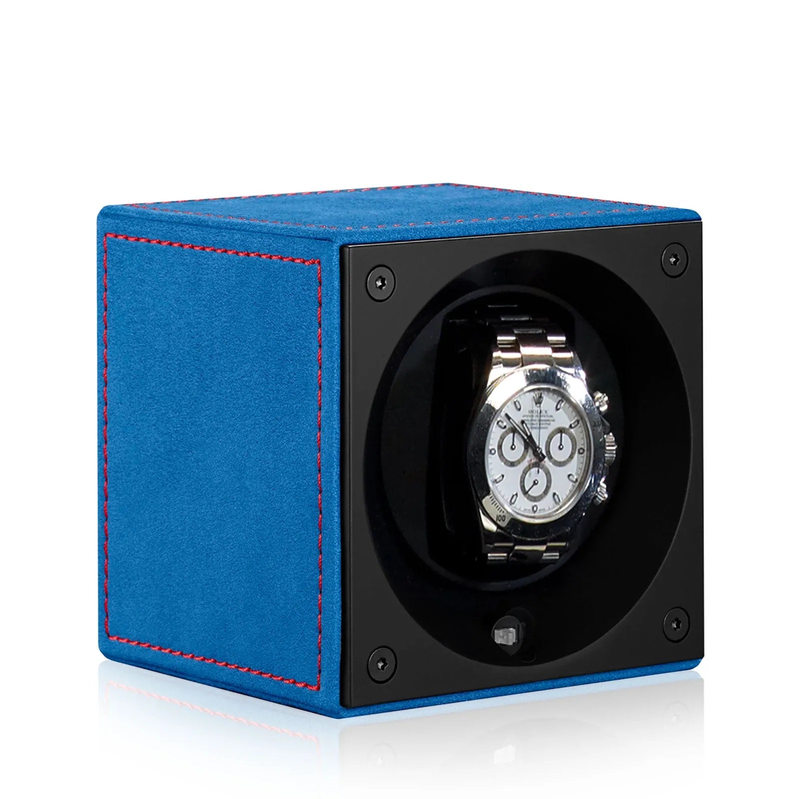 Masterbox Velour Passion - Bleu / Couture Décorative Rouge-2-Le Remontoir
