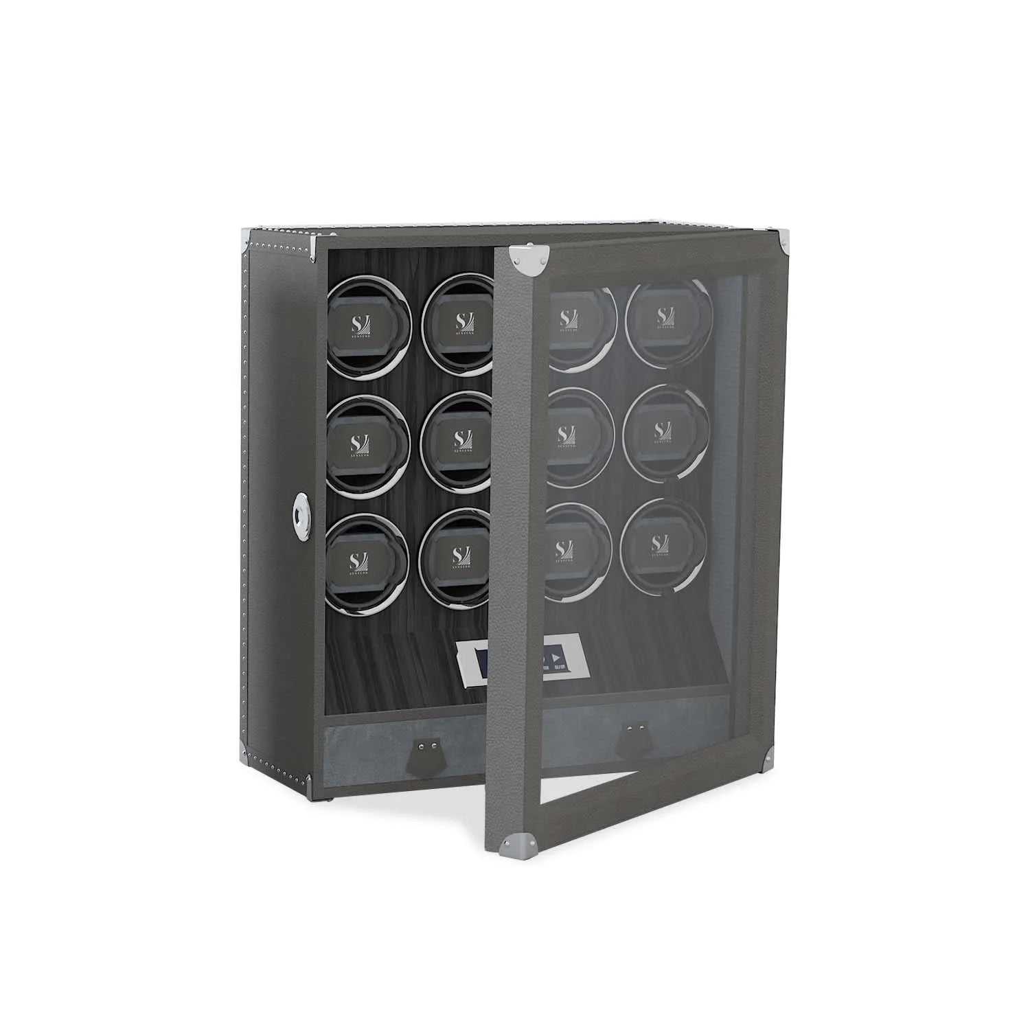 Remontoir Présentoir Valise Dozuor avec rangement Gris 1
