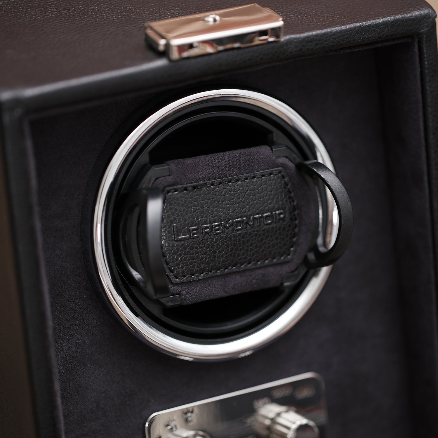 Cube Sofa Noir-3-1 à 3 montres,Le Remontoir, Cuir
