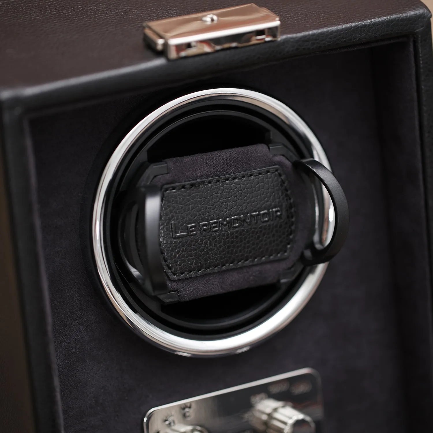 Cube Sofa Noir-3-1 à 3 montres,Le Remontoir, Cuir