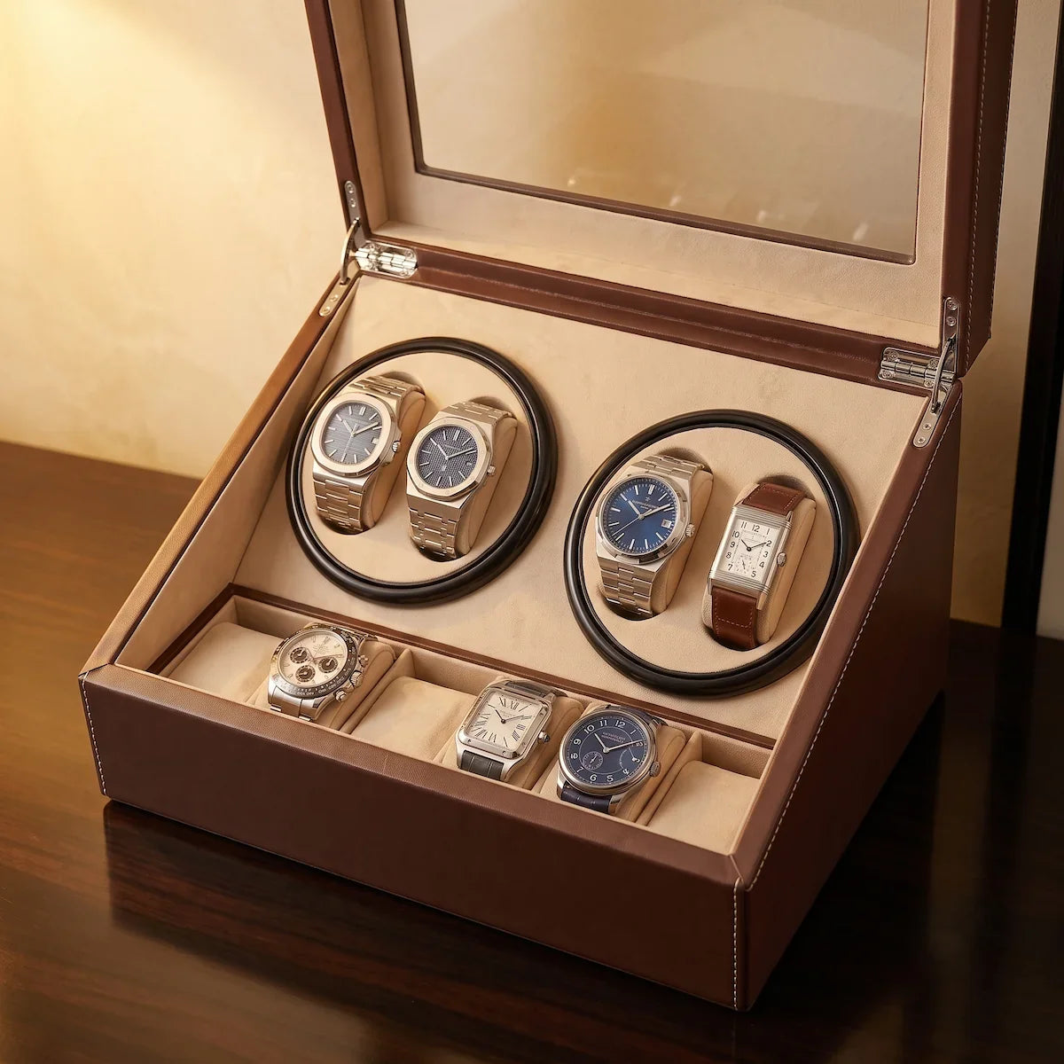 Remontoir montre - Coffret Classique Marron