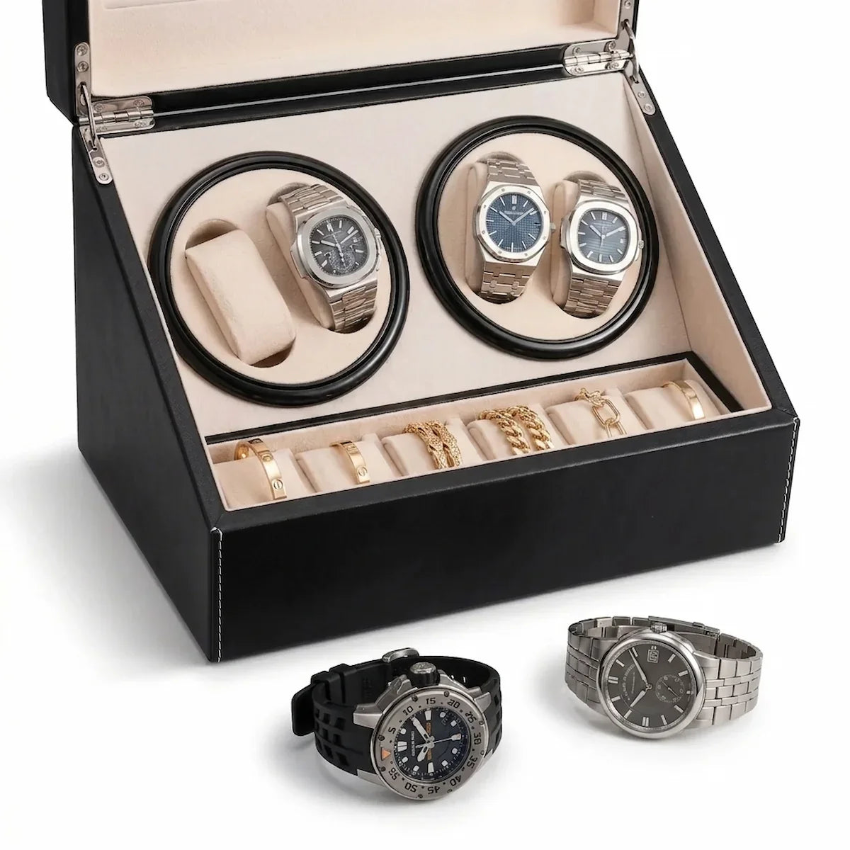 Remontoir montre - Coffret Classique Noir
