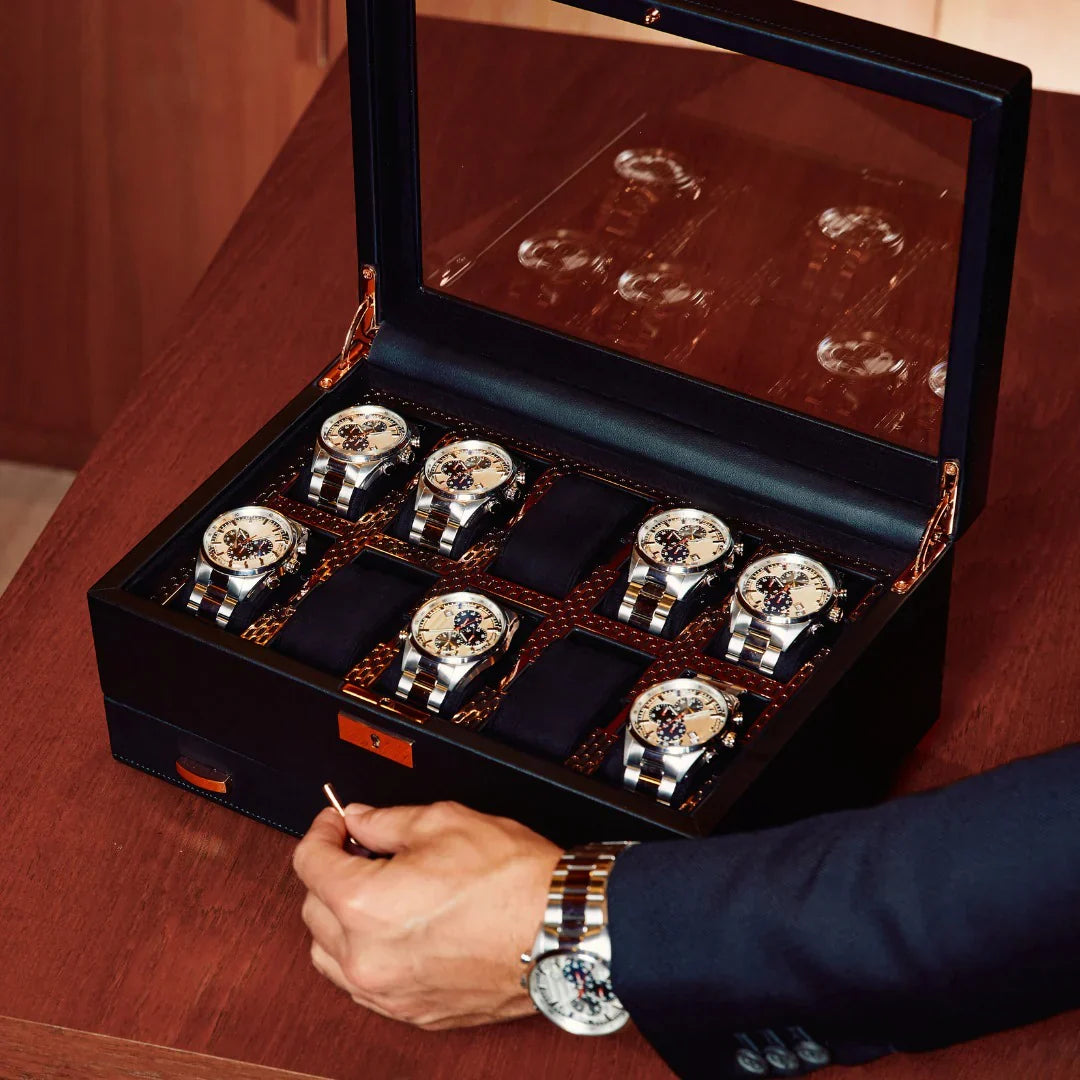 image article de blog Guide des matériaux pour boîtes à montres : Le choix idéal