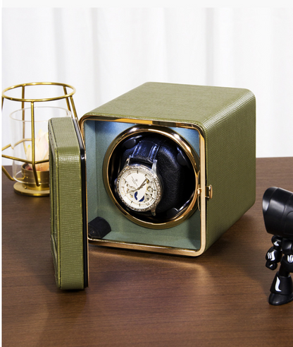 Remontoir Montre - Cube Moderne Vert-3-Le Remontoir