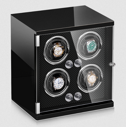 REMONTOIR MONTRE CLASSIQUE CARBONE 4 slots-4-Le Remontoir