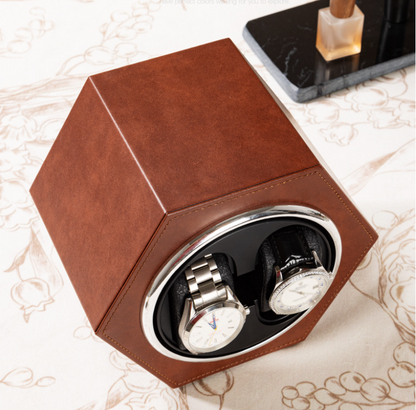 Remontoir de montre hexagonal duo café-6-Le Remontoir