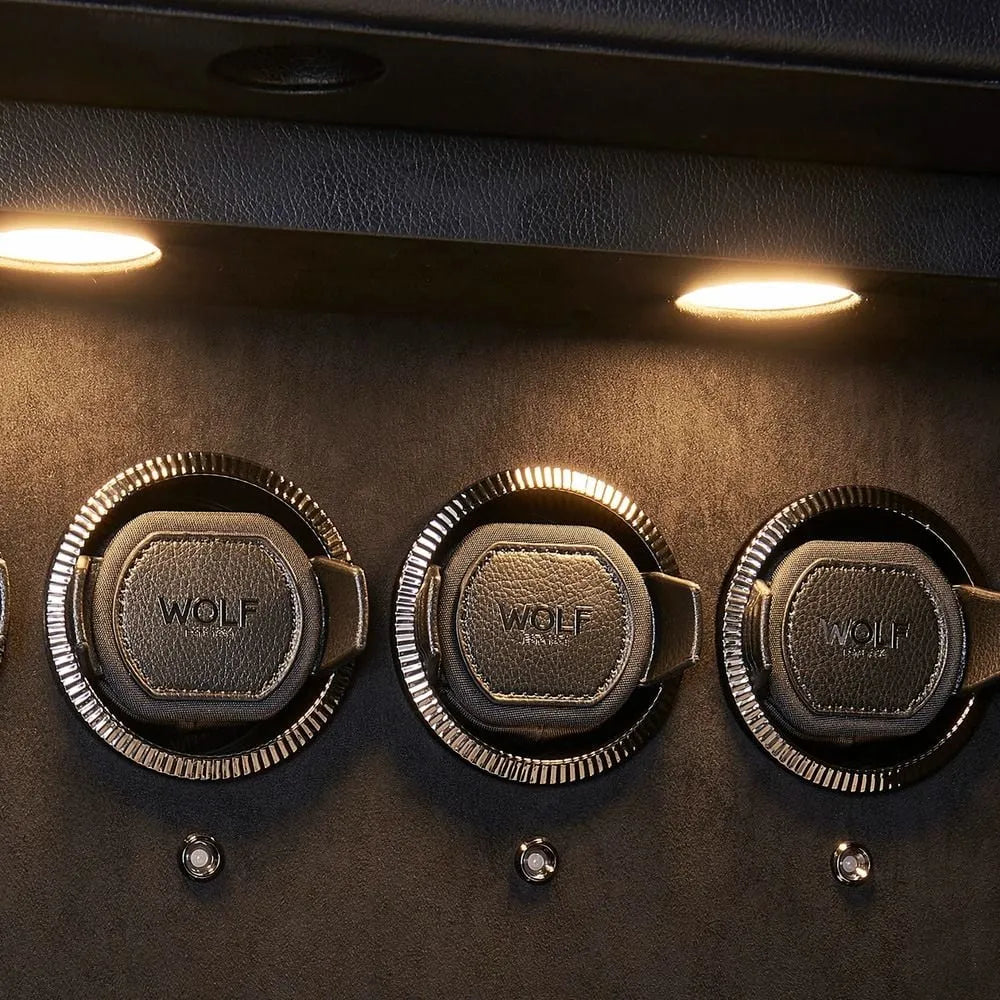 Remontoir Montre -  Coffre-fort Athos 8 avec rangement noir