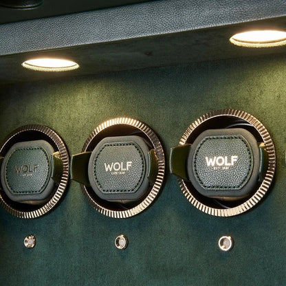 Remontoir Montre -  Coffre-fort Athos 8 avec rangement vert