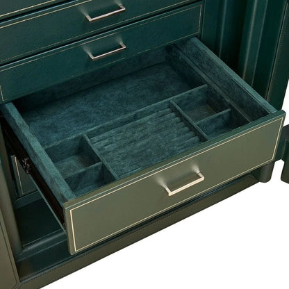 Remontoir Montre -  Coffre-fort Athos 8 avec rangement vert