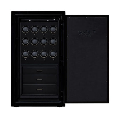 Remontoir Montre - Coffre Fort Atlas 12 Noir