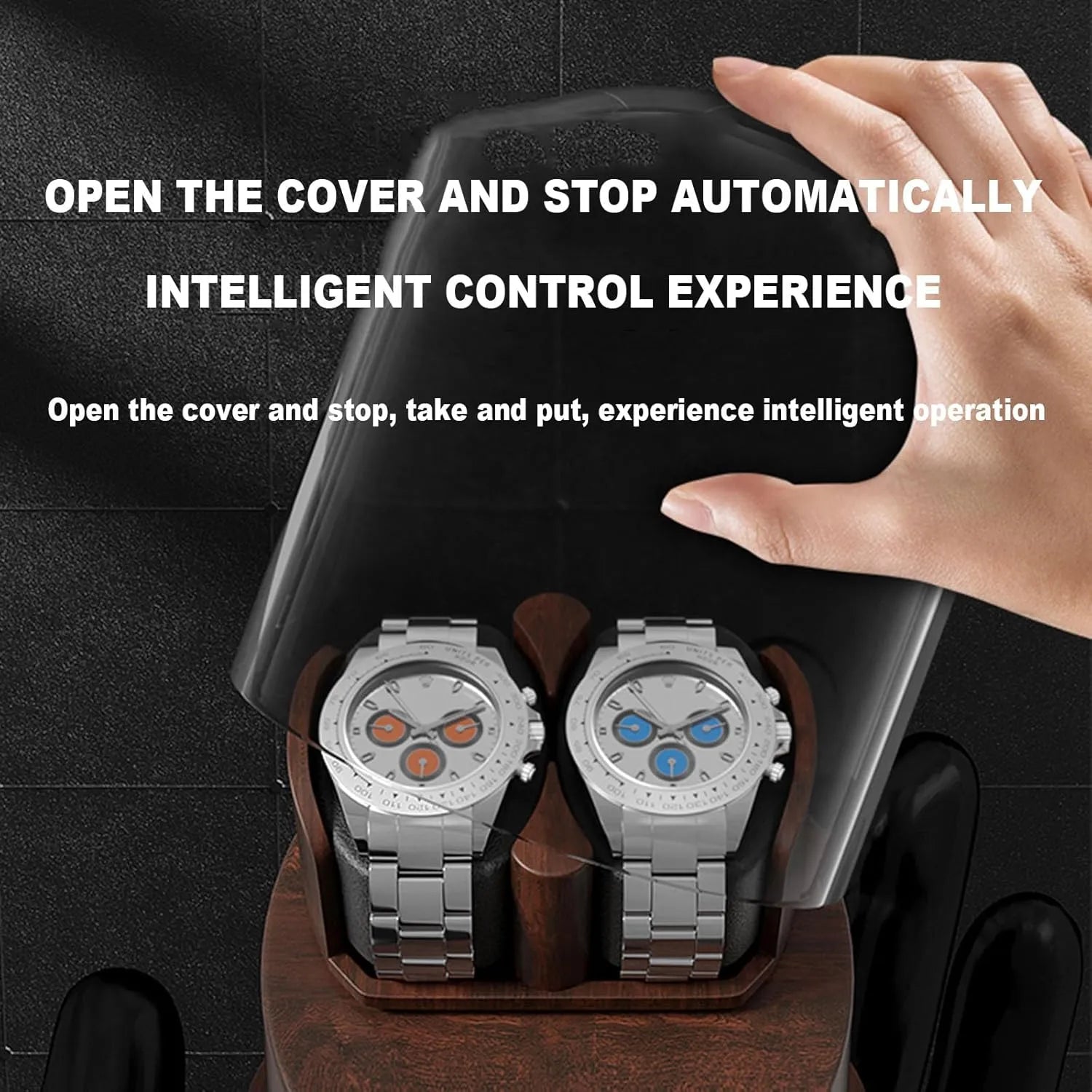 Remontoir Montre - Cloche Noyer