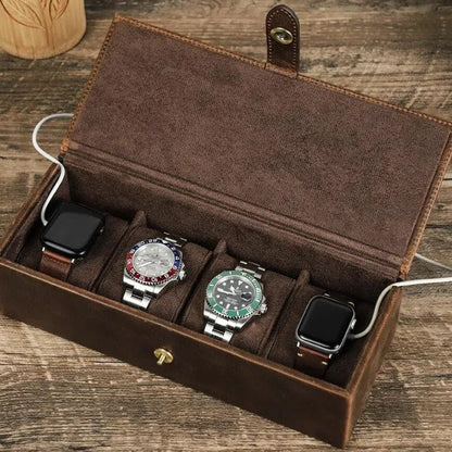 BOITE À MONTRE Coffret Cuir Quintuor-2-Le Remontoir Montre