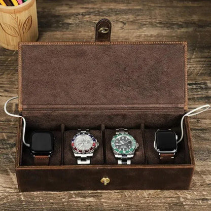 BOITE À MONTRE Coffret Cuir Quintuor-3-Le Remontoir Montre