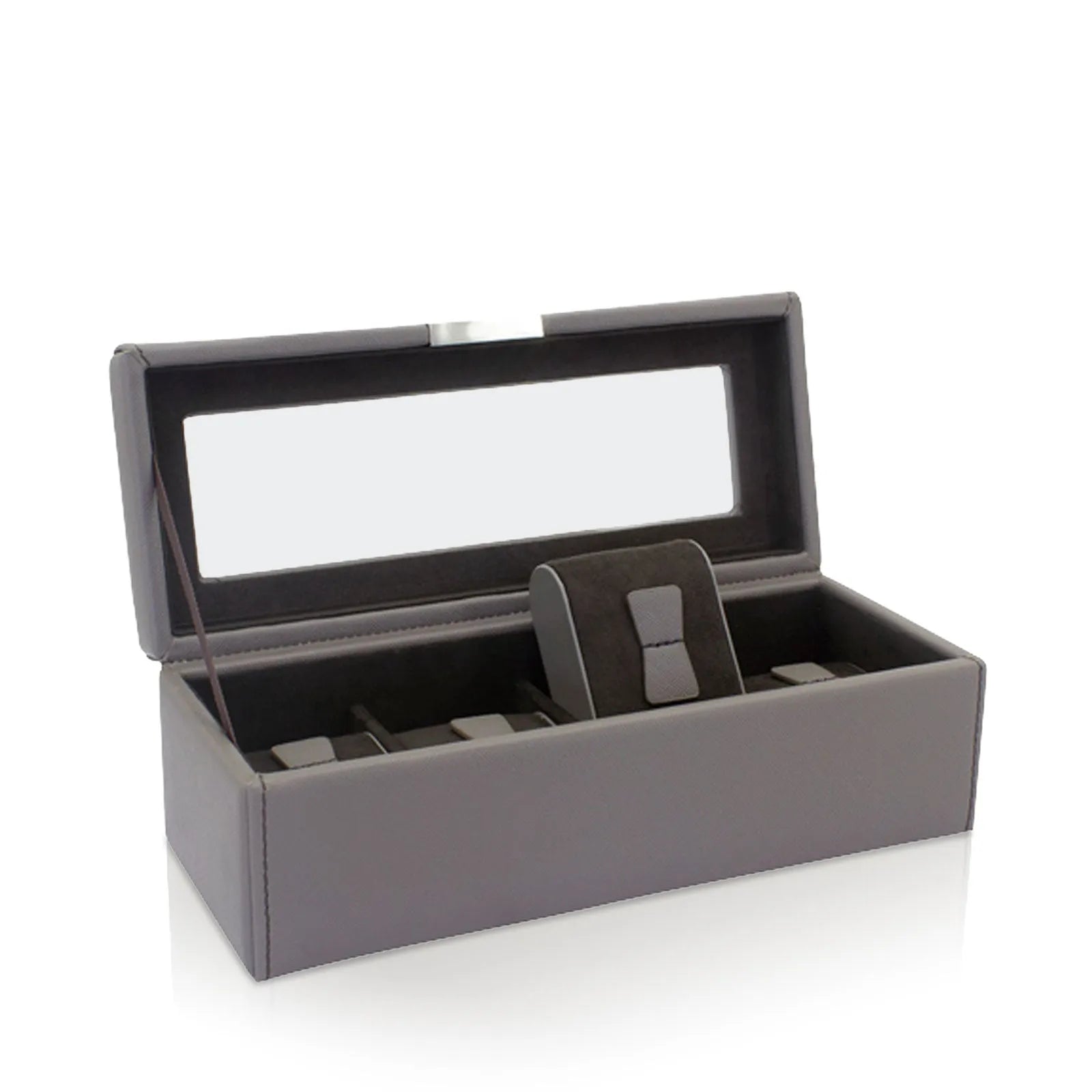 Boite à Montre - Bond Cross Grain 4 Taupe-1-4 à 8 montres,Friedrich23,Synthétique fin