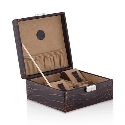 Boite à Montre - Le Croc 6 Marron-1-4 à 8 montres,Friedrich23,Synthétique fin