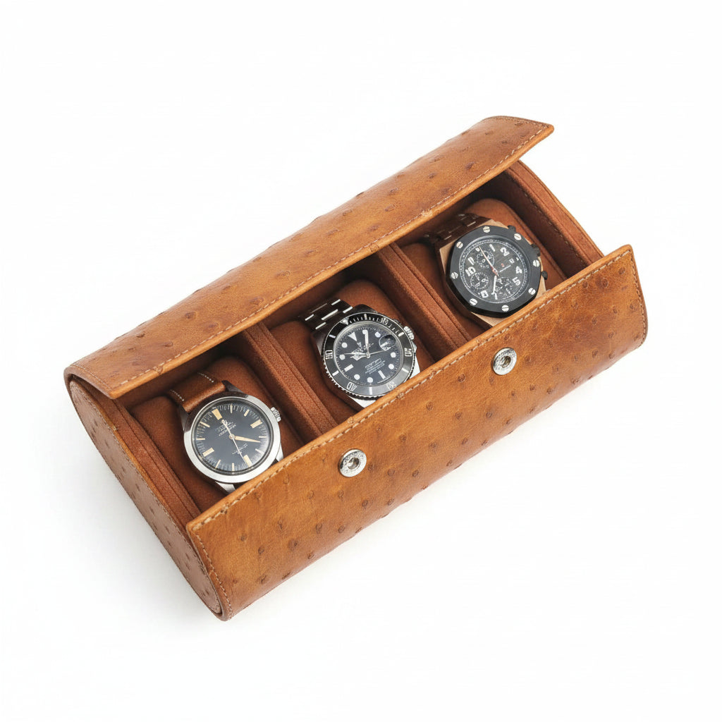 Boite à Montre - Galata Ostrish Honey Brown-1-Le Remontoir Montre