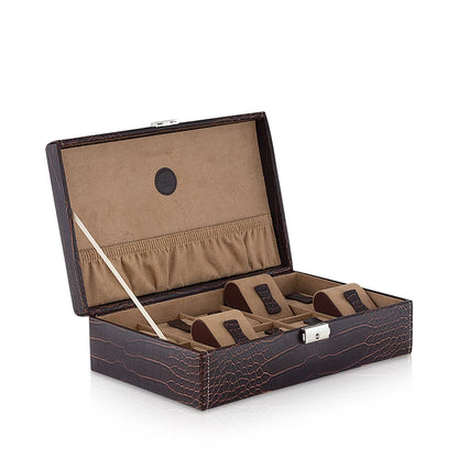 Boite à Montre - Le Croc 10 Marron-1-Friedrich23,Plus de 8 montres,Synthétique fin
