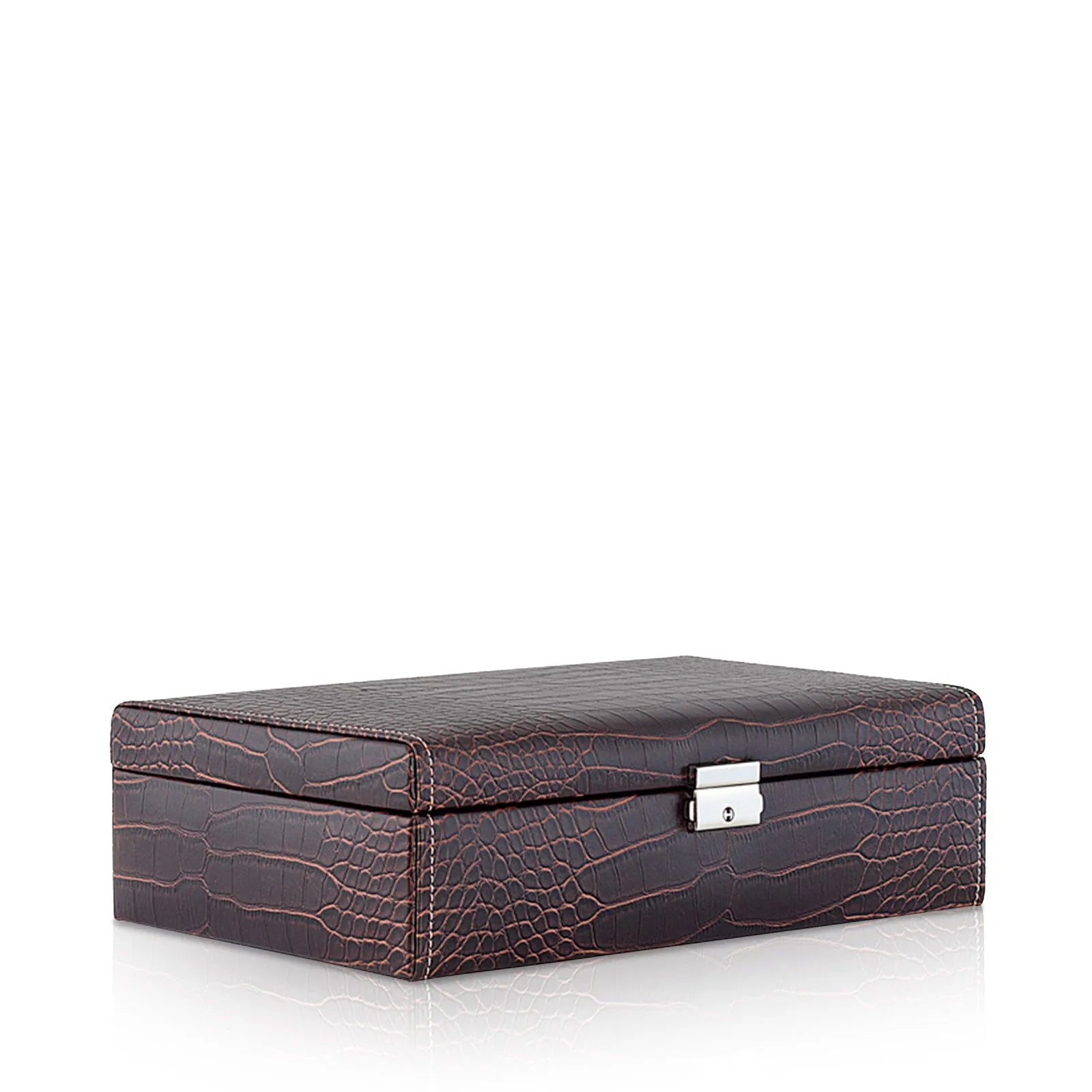 Boite à Montre - Le Croc 10 Marron-2-Friedrich23,Plus de 8 montres,Synthétique fin