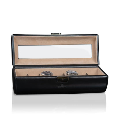 Boite à Montre - Merino 7 montres Noir-1-4 à 8 montres,Synthétique fin,Windrose