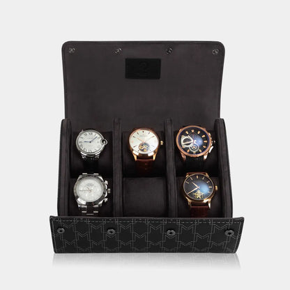 Boite a Montre OPTIMUS 6 Montres Noir Blanc 3