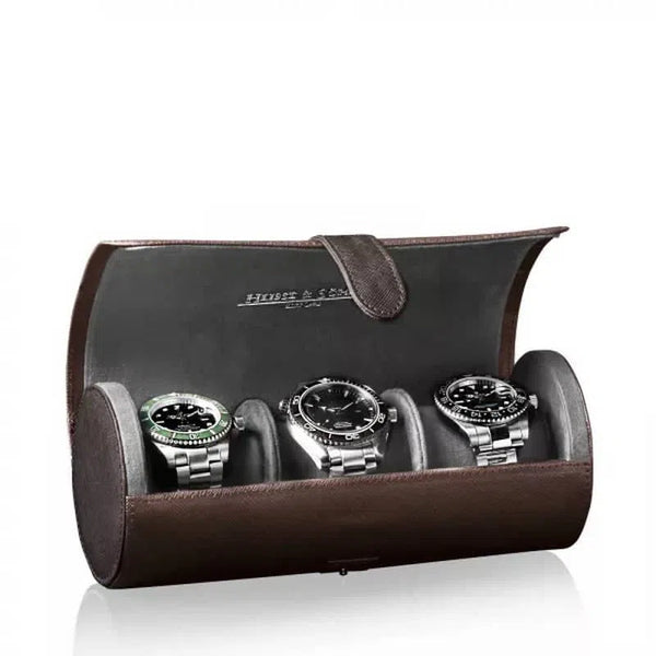 Coffret à Montres Rothenschild RS-2433-EB Pour 6 Montres + Boutons De Manchette - Bois Et Velours - Neuf
