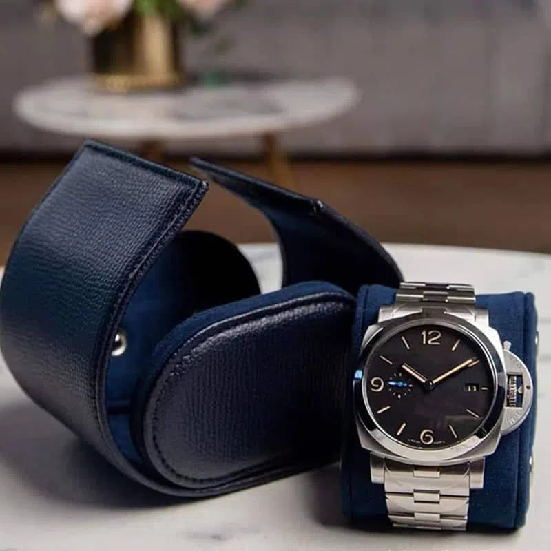 Étui à montre Solo Bleu Klein-2-Le Remontoir