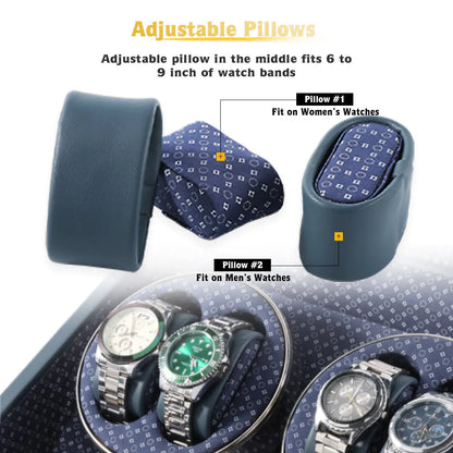 Remontoir Mantolin Washington Duo Bleu