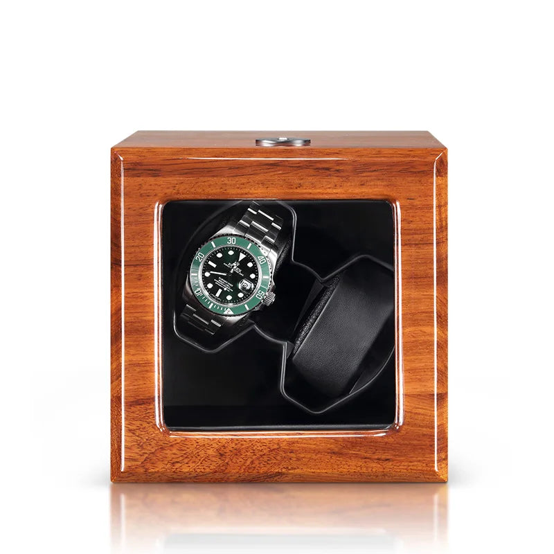 Remontoir Montre Remontoir en bois 2 Montres intérieur noir