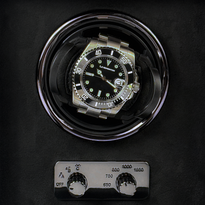 Remontoir Cube Divan · 1 montre · Noir Onyx
