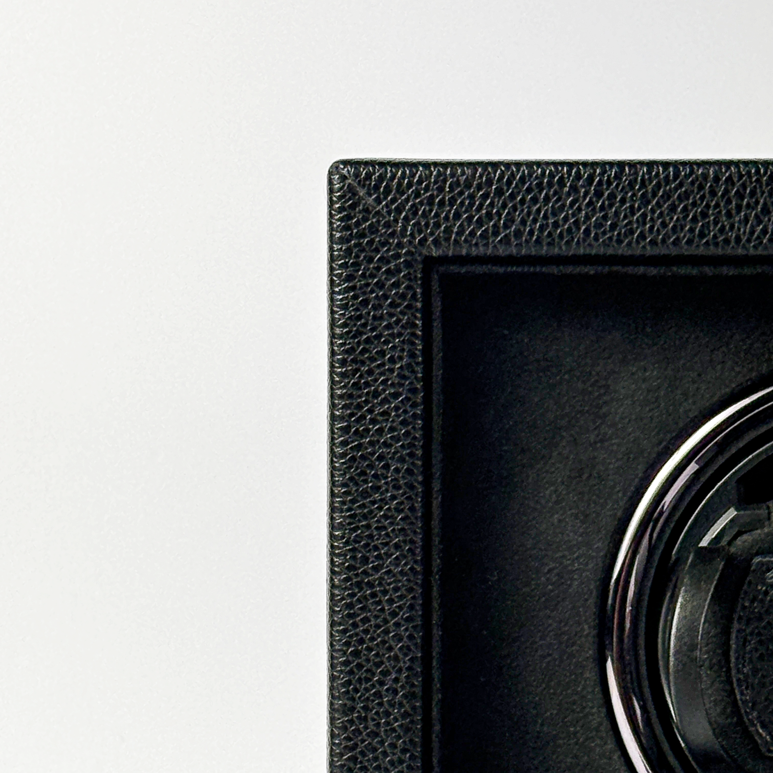 Remontoir Cube Divan · 2 montres · Noir Onyx