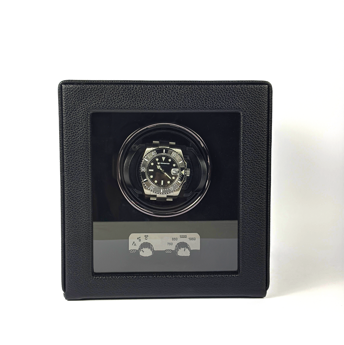 Remontoir Cube Divan · 1 montre · Noir Onyx