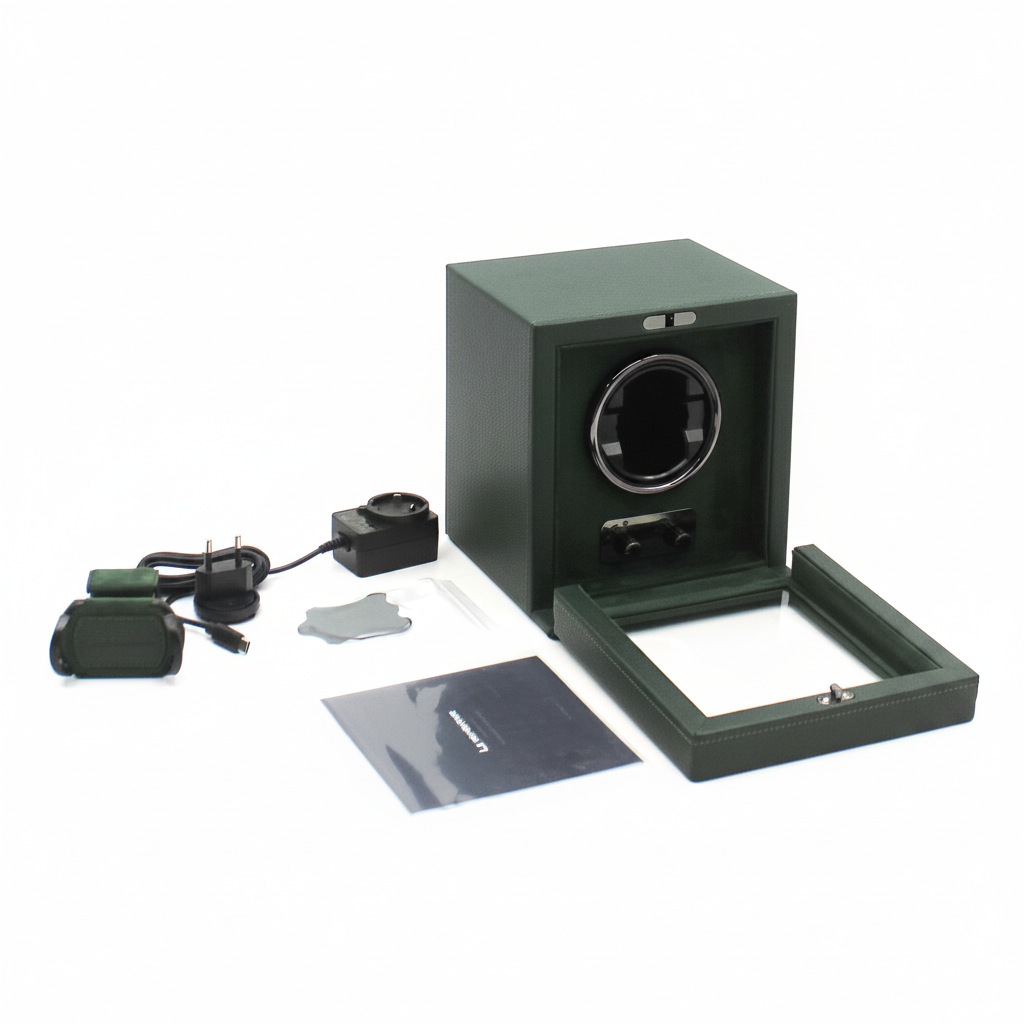 Remontoir Cube Divan · 1 montre · Vert Cèdre