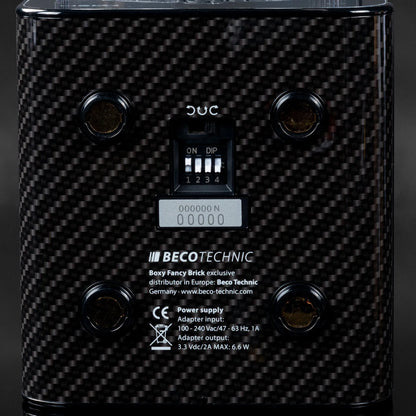 Remontoir Montre Automatique Boxy Fancy Brick - Carbone sans Alimentation Électrique-3-1 à 3 montres,Beco,Plastique