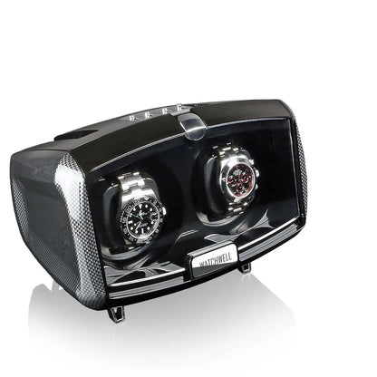 Remontoir Montre Automatique Luxor - Noir/Carbone-1-1 à 3 montres,Plastique,Watchwell