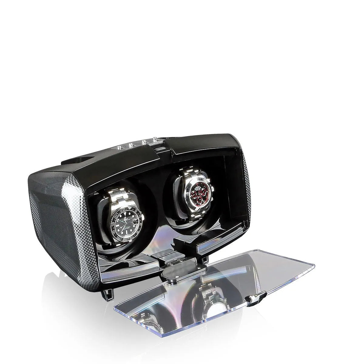 Remontoir Montre Automatique Luxor - Noir/Carbone-2-1 à 3 montres,Plastique,Watchwell