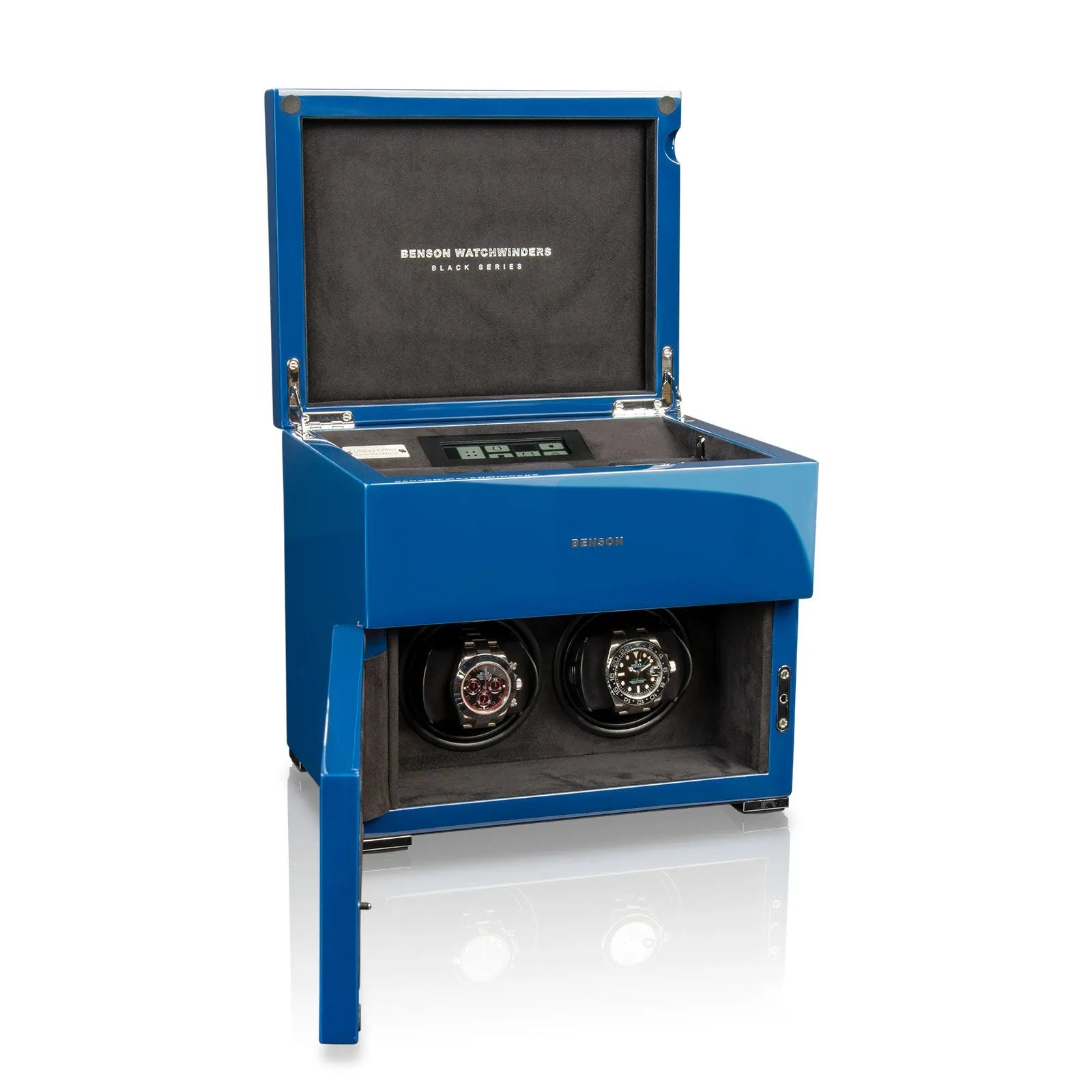 Remontoir Montre - Bleu Serie 2-2-1 à 3 montres,Benson,Bois