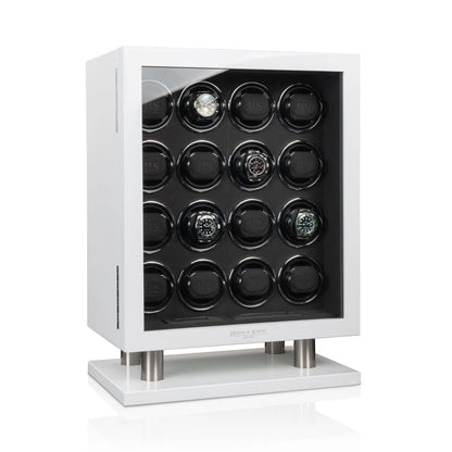 Remontoir Montre - Collector 16 Blanc-1-bois MDF,Heisse & Söhne,Plus de 8 montres