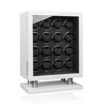 Remontoir Montre - Collector 16 Blanc-4-bois MDF,Heisse & Söhne,Plus de 8 montres