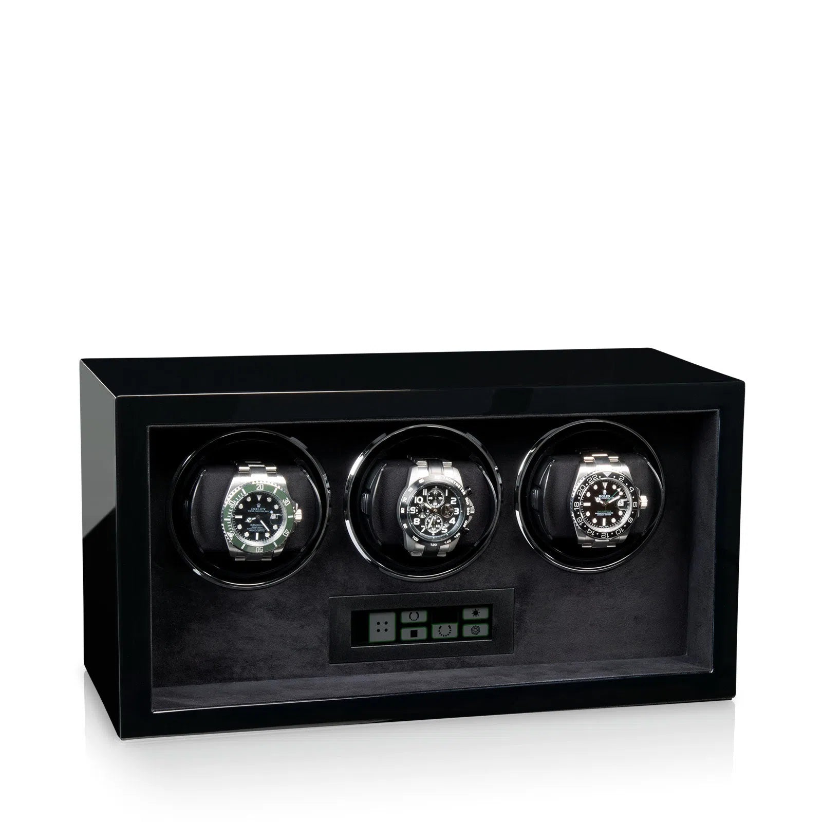 Remontoir Montre Compact Triple Noir