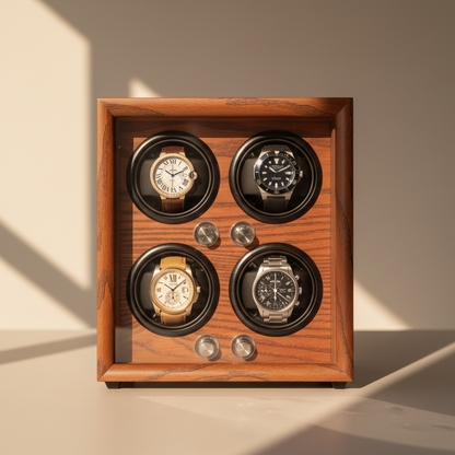 Remontoir Montre Full Wood Noyer