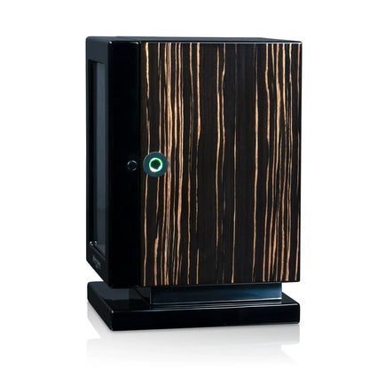 Remontoir Montre - Rome 2 Ebène haute brillance-4-1 à 3 montres,bois MDF,Heisse & Söhne