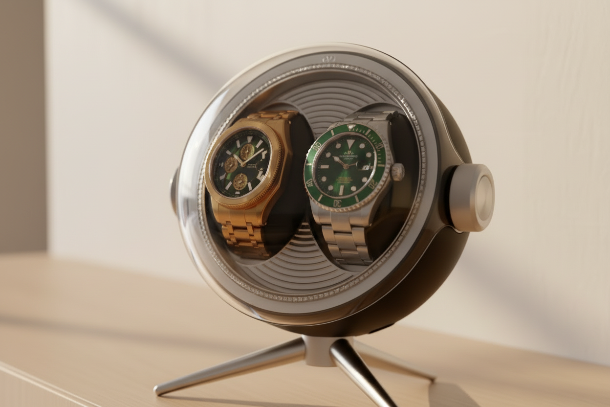 Remontoir Montre - Tripode Duo Noir-2-Le Remontoir