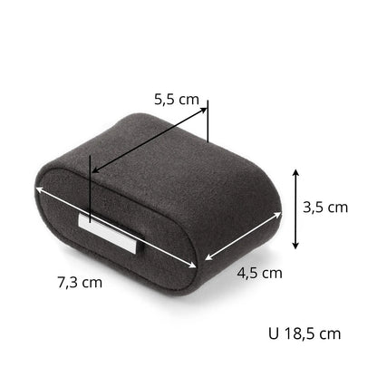 Remontoir Montre - Vancouver 2 Anthracite le noir-5-1 à 3 montres,bois MDF,Fibre de cuir,Heisse & Söhne