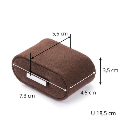 Remontoir Montre - Vancouver 2 Marron-5-1 à 3 montres,bois MDF,Fibre de cuir,Heisse & Söhne