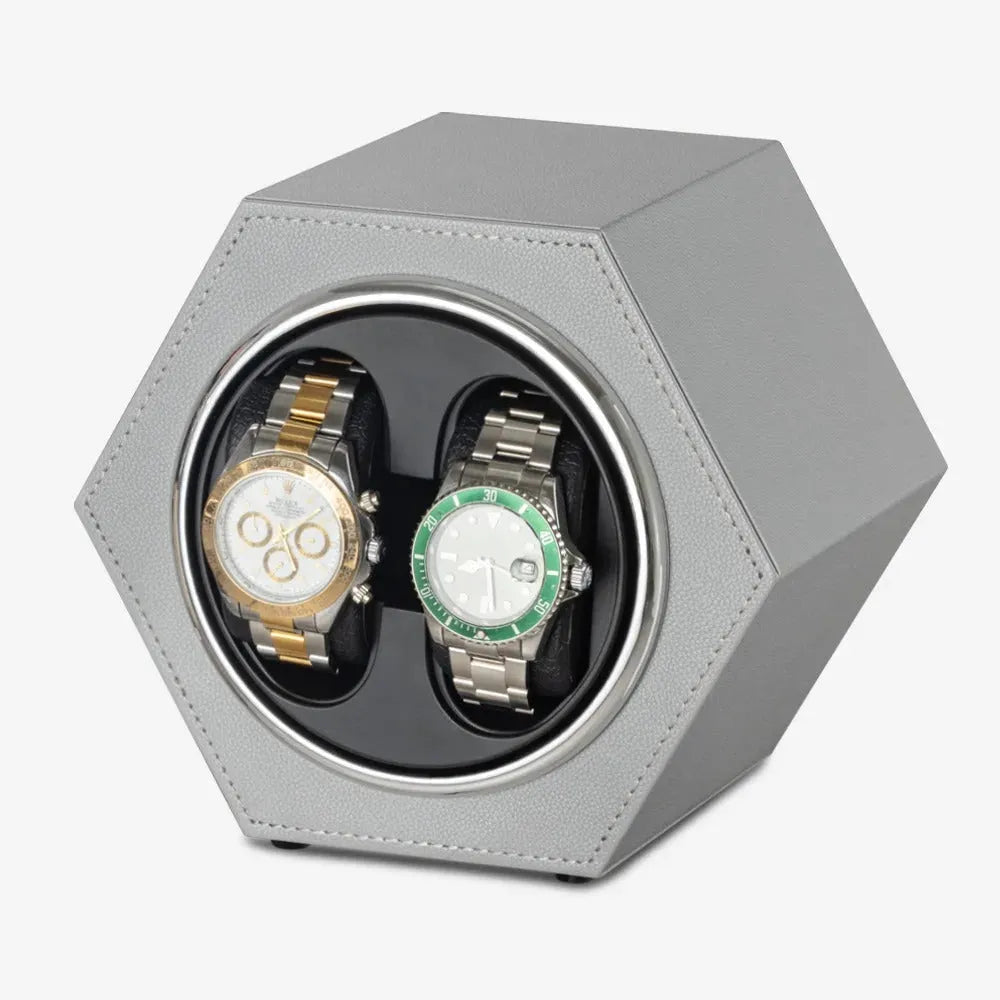Remontoir de montre hexagonal duo perle-1-1 à 3 montres,Skai