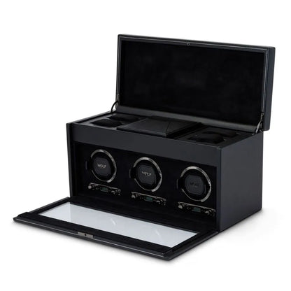 Remontoir triple British Racing avec rangement Noir 1