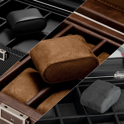 Remontoir Montre Luxueux Marron avec rangement-2-Le Remontoir