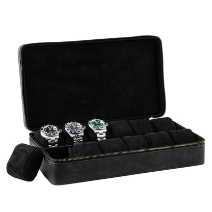 Boite à montre - Trousse Spacieuse Noir-3-Plus de 8 montres,Skaï