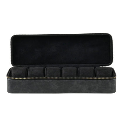 Boite à montre - Trousse Classique Noir-1-4 à 8 montres,Skaï